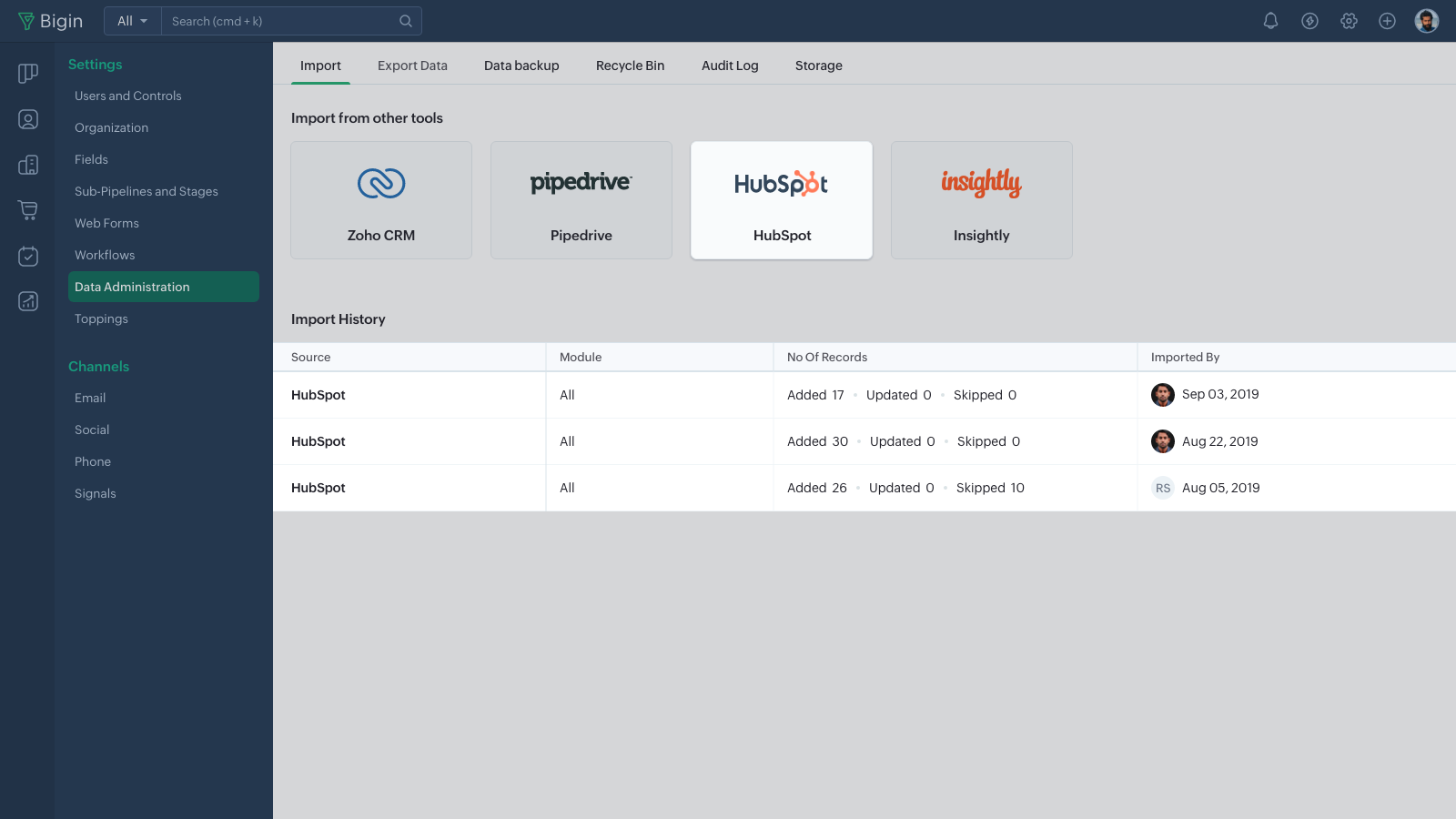Bigin HubSpot Integration Connect Them Today